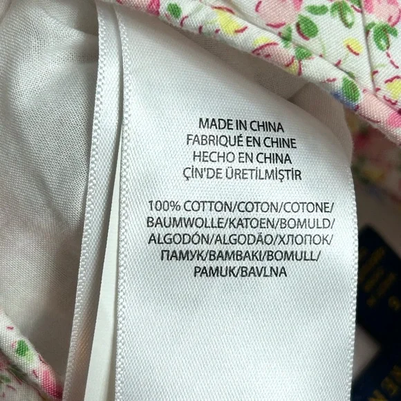 Polo Ralph Lauren Cotton Poplin Mini Floral Dress size:6 - Picture 5 of 5